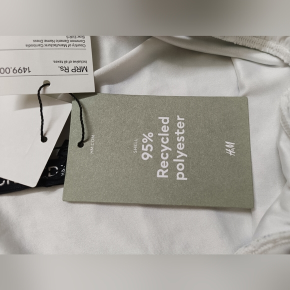 H&M Women's New Sleeveless Draped Short Dress - Picture 5 of 7